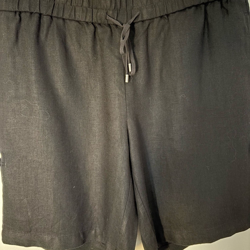 Eileen Fisher Black Pull On Shorts - Picture 11 of 11